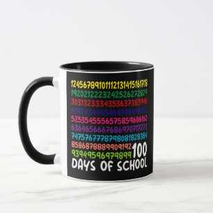 100日目の学校の先生キッズ 算数 数字 マグカップ