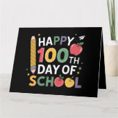 100日目の学校の先生 ハッピーハンドレッドデイズ カード (正面)