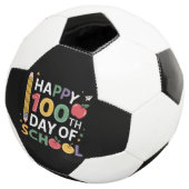 100日目の学校の先生 ハッピー100日おめでとう サッカーボール (3/4)