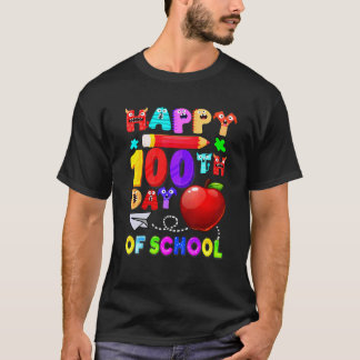 100日目の学校の先生 100日おめでとう Tシャツ