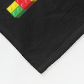 100日目の学校の構築ブロック先生子供 フリースブランケット (角)