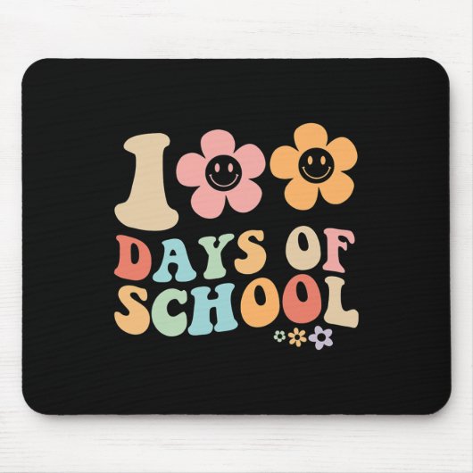 100日目の学校の溝ヴィンテージデザインスタッド マウスパッド (正面)