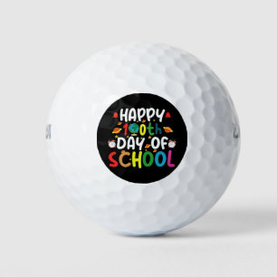 100日目の学校をお祝いしよう先生と生徒 ゴルフボール
