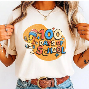 100日目の学校をお祝いしよう トライブレンドTシャツ