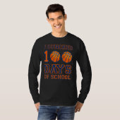100日目の学校をダンク!面白いスラムダンク100日 Tシャツ (正面フル)