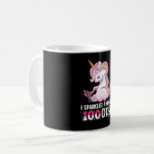100日目の学校を無事に過ごしたユニコーン コーヒーマグカップ (正面左)