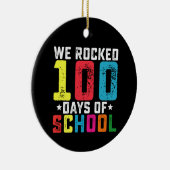 100日目の学校を盛り上げた先生と生徒 セラミックオーナメント (右)