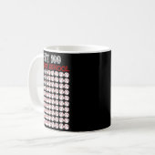 100日目の学校を迎えた野球好きの先生用Tシャツ コーヒーマグカップ (正面左)