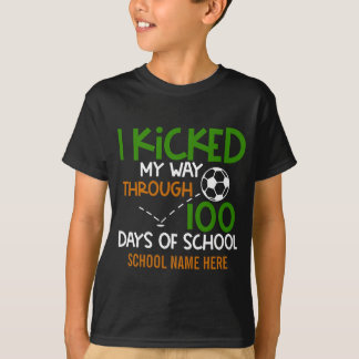 100日目の学校を迎えた Tシャツ