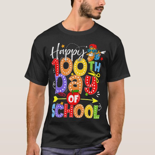 100日目の学校コケットボウダビング鉛筆 Tシャツ (正面)