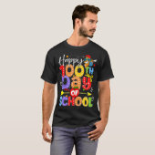 100日目の学校コケットボウダビング鉛筆 Tシャツ (正面フル)