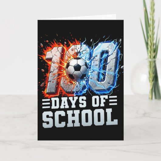 100日目の学校サッカー 100日目の学校の男子 カード (正面)