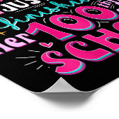 100日目の学校プリンセスかわいい子ども10代の ポスター (角)