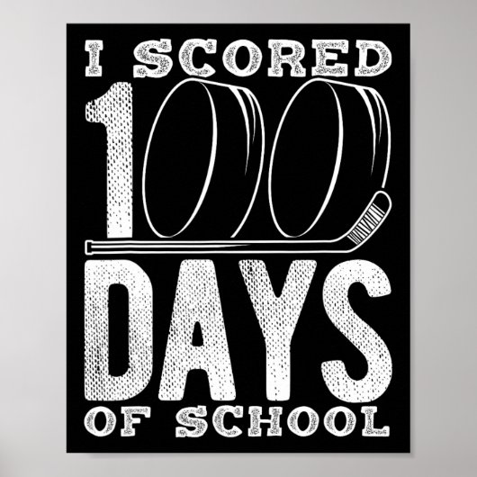 100日目の学校ホッケーで得点! ポスター (正面)