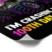 100日目の学校モンスタートラック少年たち100日 ポスター (角)