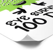 100日目の学校モンスター少年キッズアイ生き延びズ ポスター (角)