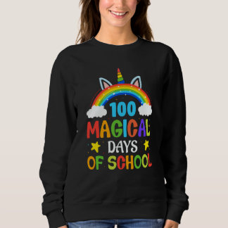 100日目の学校ユニコーン 100の魔法の日 女子 スウェットシャツ