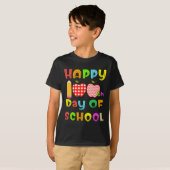 100日目の学校先生または学生子供のおもしろいGi Tシャツ (正面フル)
