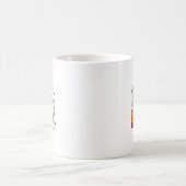 100日目の学校先生100日目の学校を祝うレトロ コーヒーマグカップ (中央)