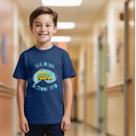 100日目の学校大冒険: 男子用レベル100 Tシャツ