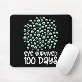 100日目の学校怪獣Googly Eye 生き延び 10 マウスパッド (マウス)