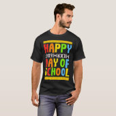 100日目の学校数学おもしろい式教え Tシャツ (正面フル)