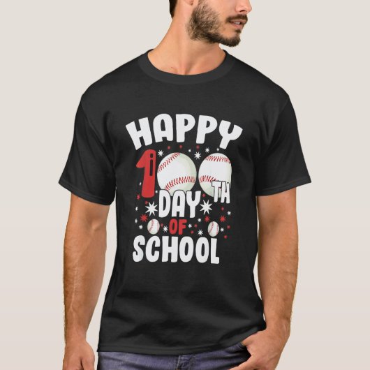 100日目の学校服 100日目の野球ティー Tシャツ (正面)