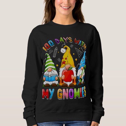 100日目の学校格言先生100ダ スウェットシャツ (正面)