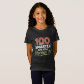 100日目の学校生活をお祝いするシャツ Tシャツ (正面フル)