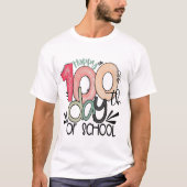 100日目の学校祭りベーシックデザイン Tシャツ (正面)