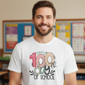 100日目の学校祭りベーシックデザイン Tシャツ