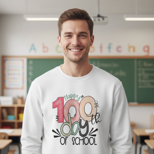 100日目の学校祭りベーシック スウェットシャツ