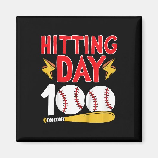 100日目の学校野球100日 マグネット (正面)