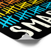 100日目の学校100の日ス頭が切れるッド ポスター (角)