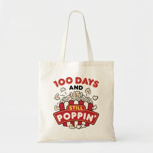 100日目の学校100日とStill Poppin トートバッグ (正面)