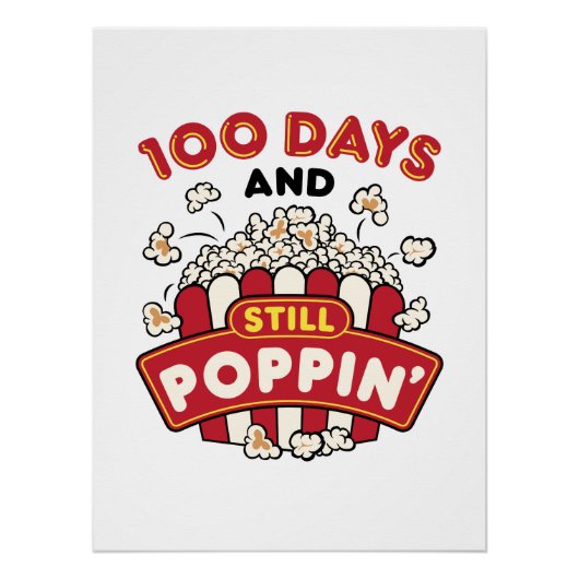 100日目の学校100日とStill Poppin ポスター (正面)