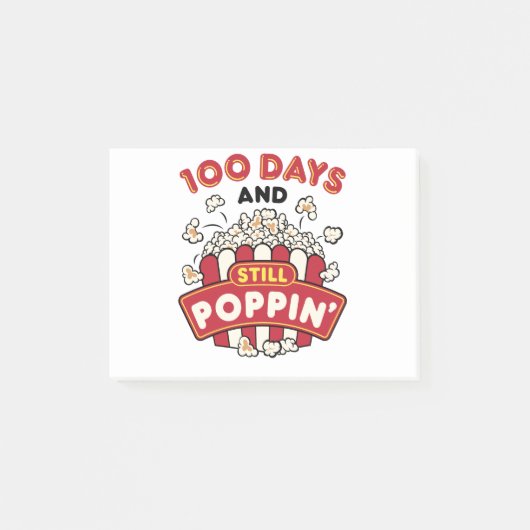 100日目の学校100日とStill Poppin ポストイット (正面)