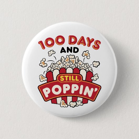100日目の学校100日とStill Poppin 缶バッジ (正面)