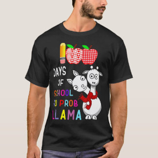 100日目の学校 おもしろい 問題なし ラマ先生 Tシャツ