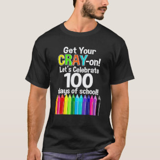 100日目の学校 お絵かきしよう 100日目先生ティー Tシャツ