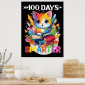 100日目の学校 かわいい猫 キッテン 女の子 キッズ 2025 ポスター (キッチン)