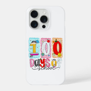 100日目の学校 かわいい カラフル 100日目 iPhone 15 PROケース
