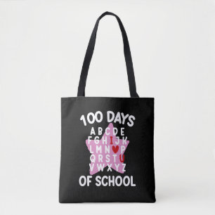 100日目の学校 アルファベット 100日目 先生 トートバッグ