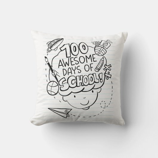 100日目の学校 クッション (正面)