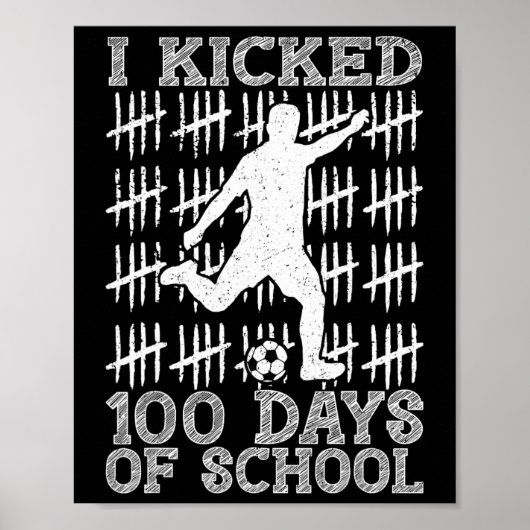 100日目の学校 サッカーを蹴る 100日目の学校 ポスター (正面)