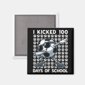 100日目の学校 ダビングサッカー 100日記念 マグネット (正面/裏面)