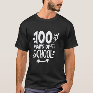 100日目の学校 ダルメシアン キッズ 先生 ステッカー Tシャツ