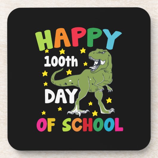 100日目の学校 ティラノサウルス 100日目の学校  コースター (正面)