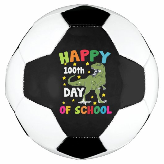 100日目の学校 ティラノサウルス 100日目の学校 サッカーボール (正面)