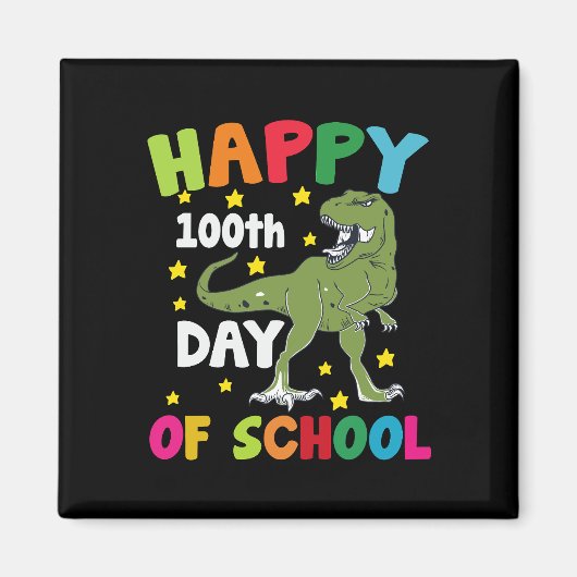 100日目の学校 ティラノサウルス 100日目の学校 マグネット (正面)